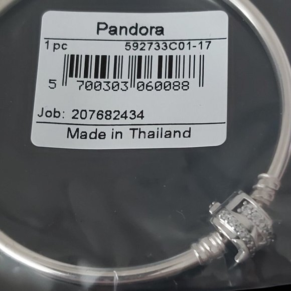 Pandora Moments Limited Edition Sterling Shooting Star Charm Bangle 592733C01-17 - Picture 1 of 9